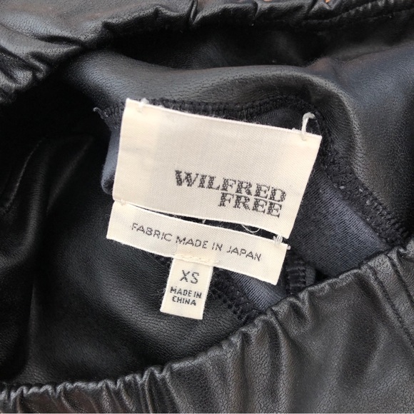 WILFRED ARITZIA DARIA pant vegan leather black - Picture 3 of 3